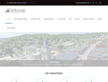 Tablet Screenshot of marlboroughedc.com